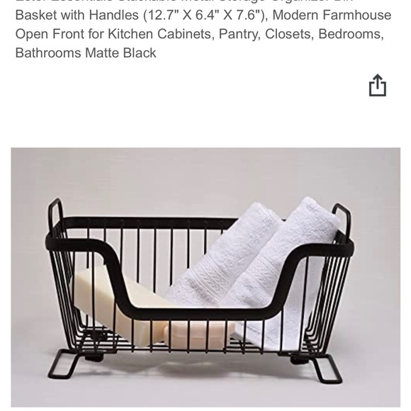 Stackable metal baskets - Picture 3 of 6